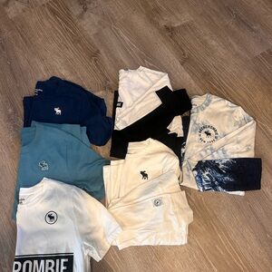 Abercrombie & Fitch Kids Long Sleeve Tees - Blue, White, Black